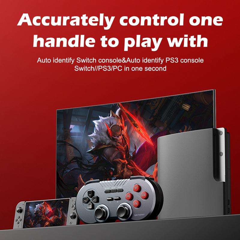 Controlador Bluetooth Sem Fio Para Switch PC Celular Computador 2.4G Gamepad Joystick Mini Controlador de Jogo Game Stick