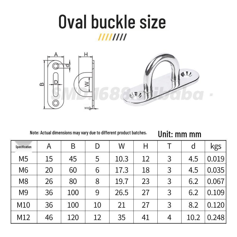 304 Stainless Steel U-Shaped Ceiling Fan Hook/Sandbag Hook/Lamp Hook/Yacht Hook/Lifting Hook with Hanging Ring
