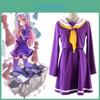 Exquisite No Game No Life Shiro Student Uniform Cosplay Dress Shirt And Tie Set