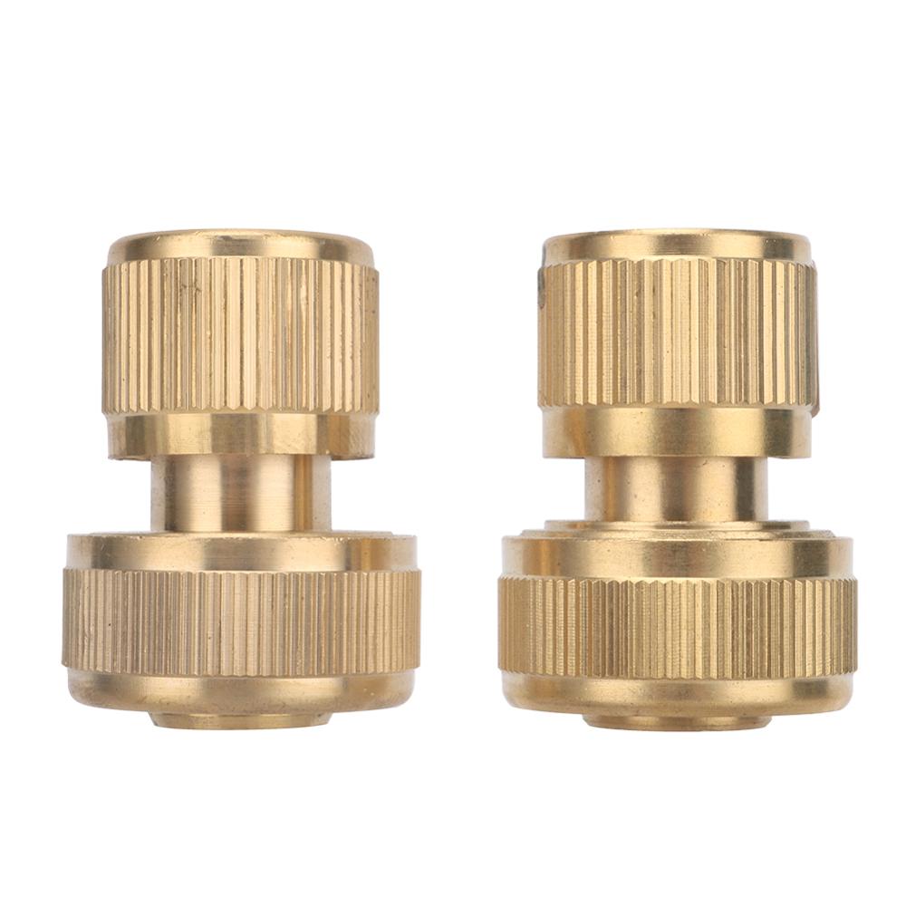 Messing 3/4" Rohr Schnellkupplung Wasserstopp Schnellkupplung 19mm Rohrverbindungsadapter Wasserhahn Automobil Waschwasserpistole Rohrverschraubungen