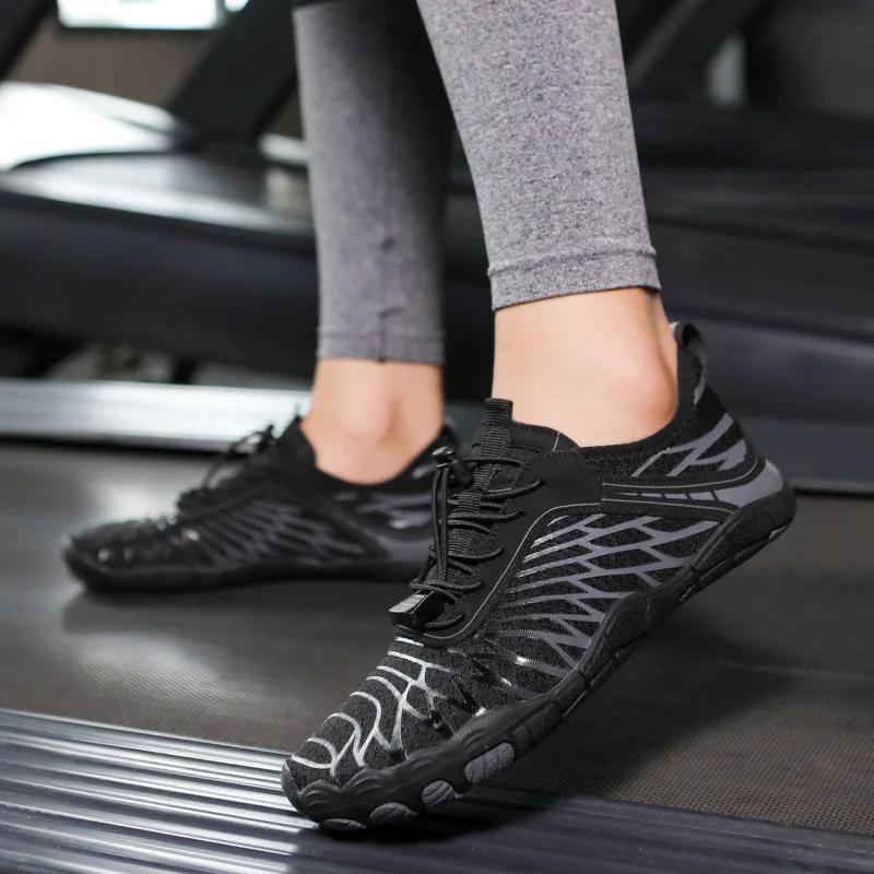 Fashion Big Size 36-47 Unisex Walking Sneakers Men Women Hiking Running Shoes Lace-Up Comfortable Outdoor Sneakers