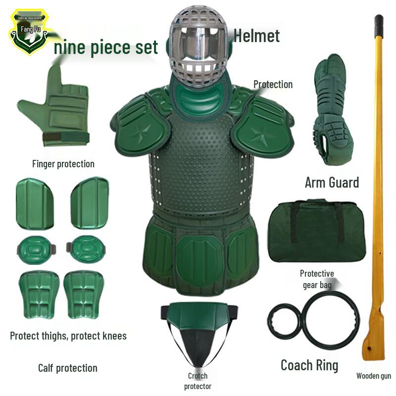 Wanfu Combat Training Protective Gear 9-Piece Set