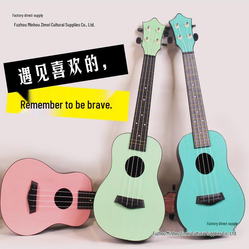 

23-дюймове укулеле для студентів та початківців – Підходить для всіх статей та дітей Mystery Black - 21 inch