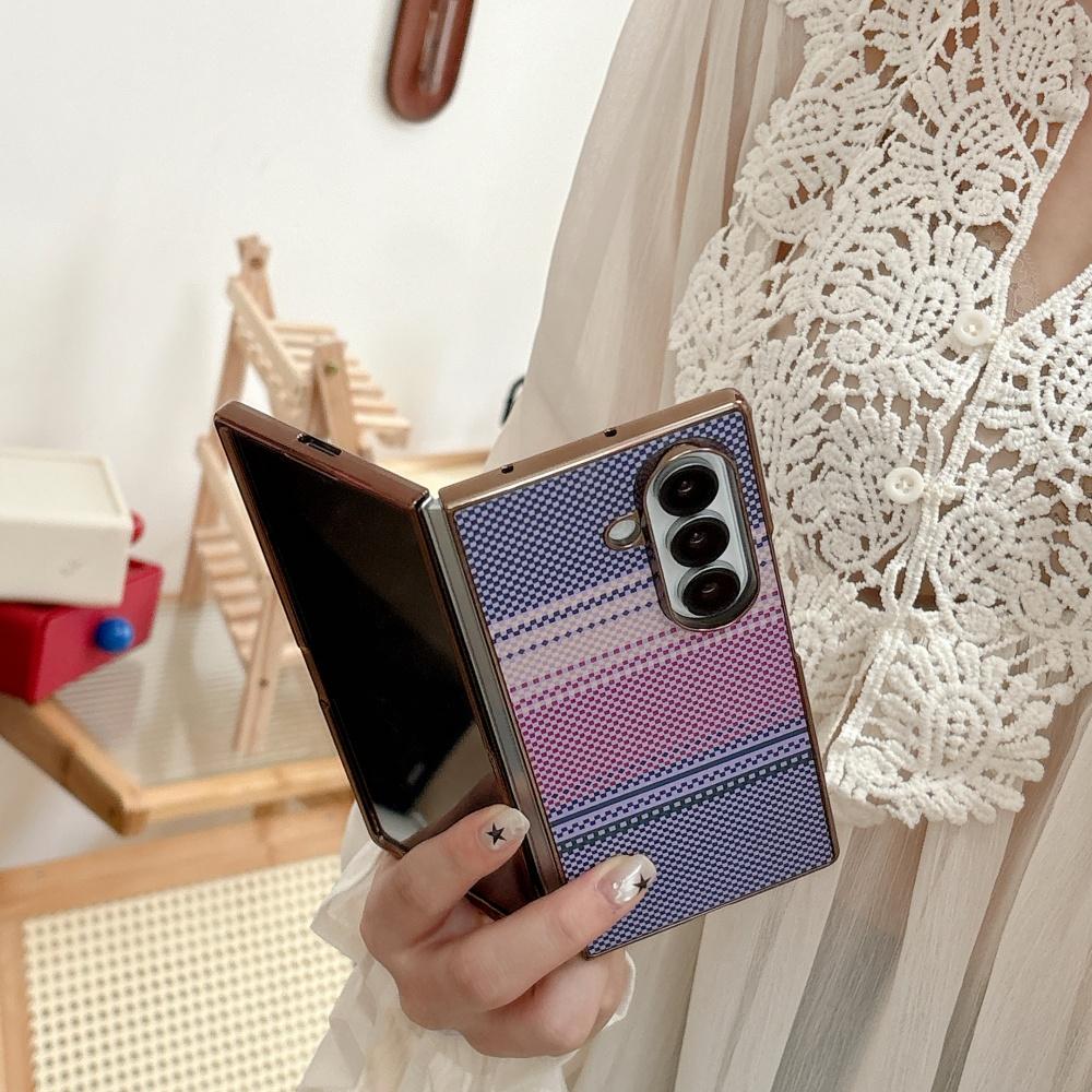 Luxury Carbon Fiber Texture For MagSafe Phone Case For Samsung Galaxy Z Fold 8Ultra 7 6 5 4 3 ZFold8Ultra Wireless Charge Cover