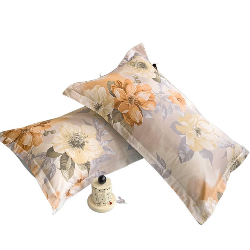 Set of Two Pure Cotton Printed Pillowcases 48x74cm (Just Pillowcases)