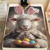 1Pc Adorableanimals Print Flannel Blanket, High quality Comfortable for All Seasons, Home Decor, Warmth and Comfort,Gifts