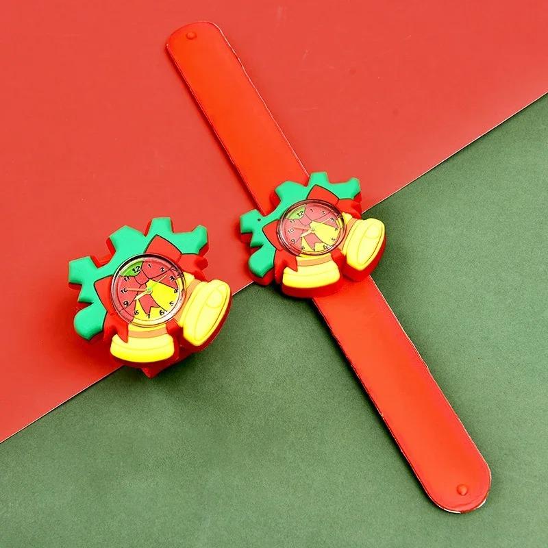 1-10PCS Christmas Gift Cartoon Pop Circle Watch Kindergarten Class Birthday Sharing Gift Electronic Watch