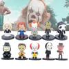 Sada 10 PVC figurek postav z hororových filmů Chucky, Joker, The Crow a další!