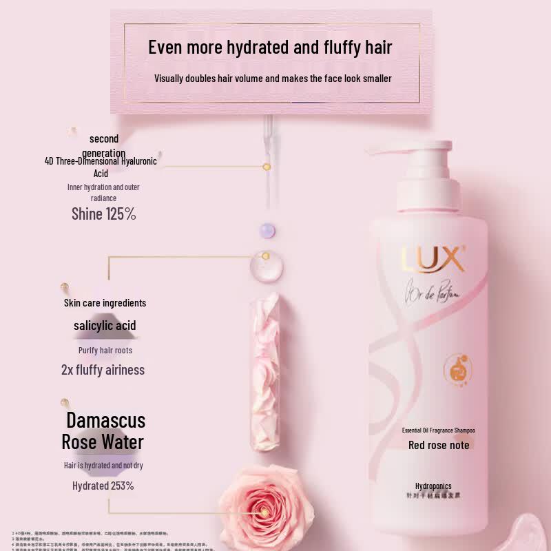 Lux Essential Oil Rouge Rose Fragrance Shampoo