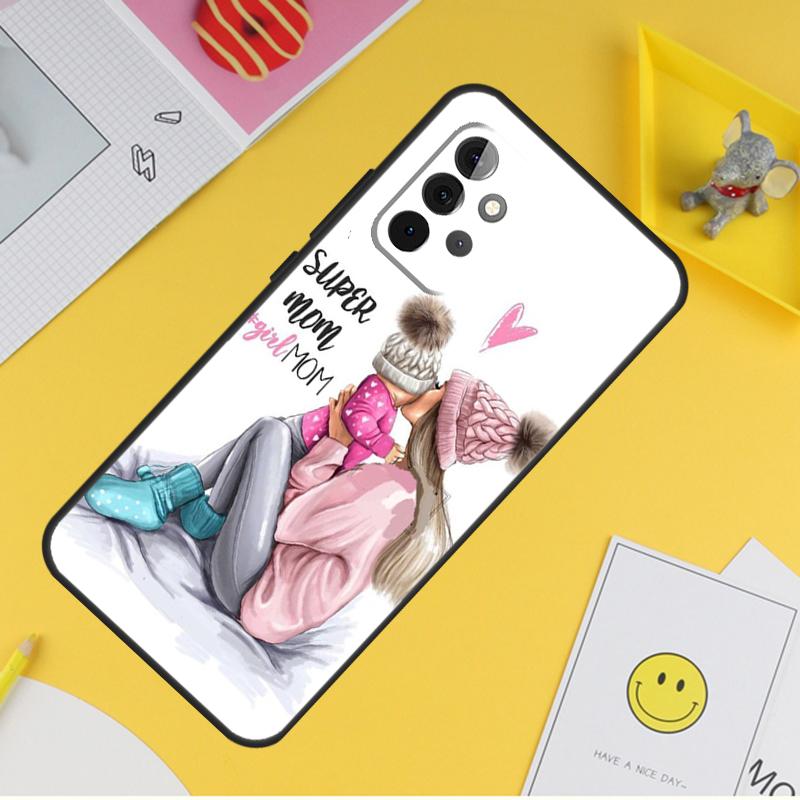 Fashion Super Mom Case For Samsung Galaxy A16 A26 A36 A56 A06 A55 A35 A15 A53 A32 A52 A33 A13 A14 A34 A54 A17