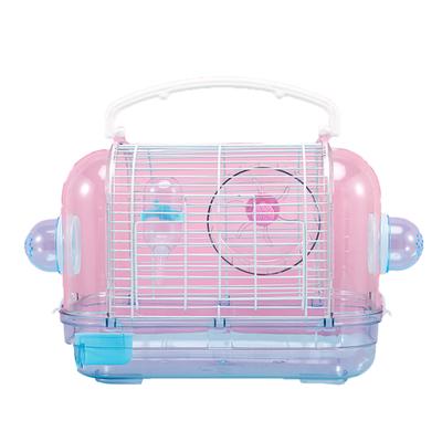 Transparent  Hamster  Villa Double-sided Buckle Ventilation Breathable Convenient Handle Portable