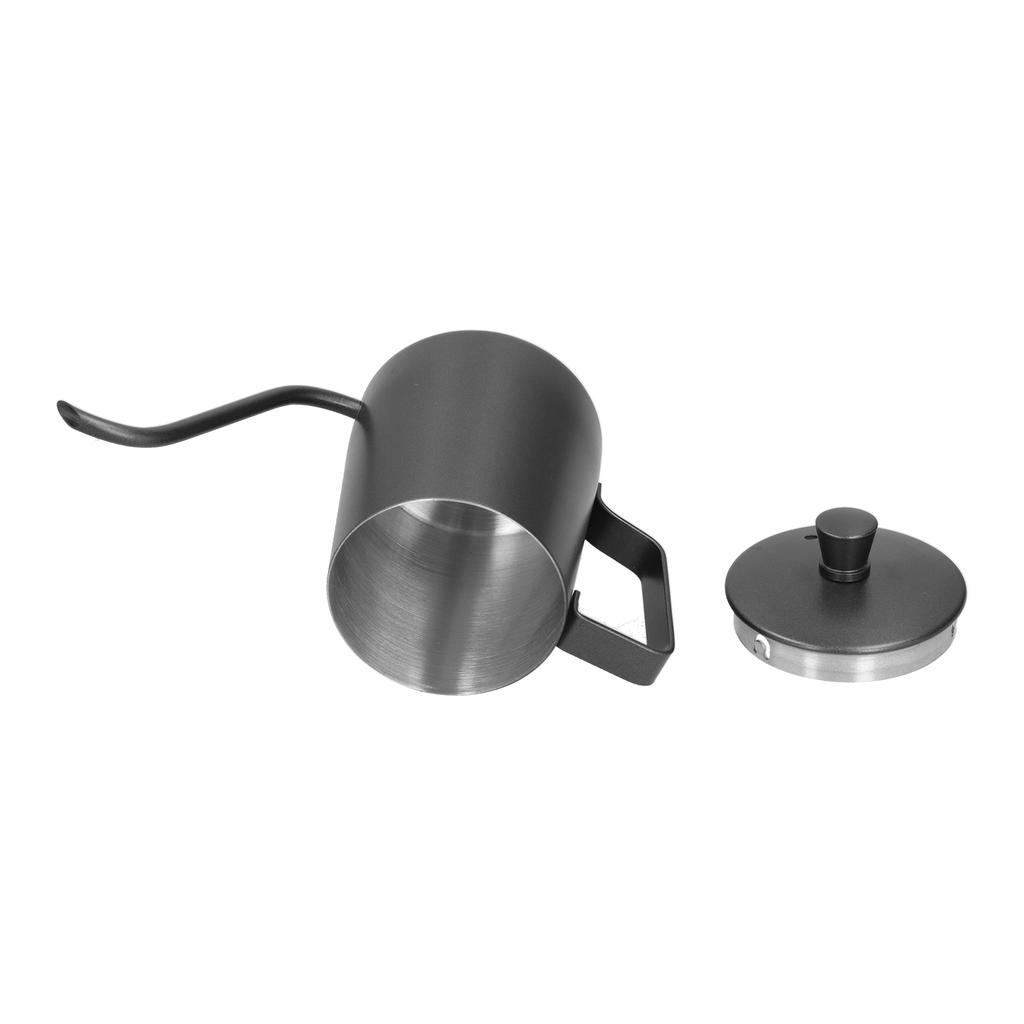 350ml PTFE Coffee Kettle with Lid 304 Stainless Steel Pour Over Coffee Pot for