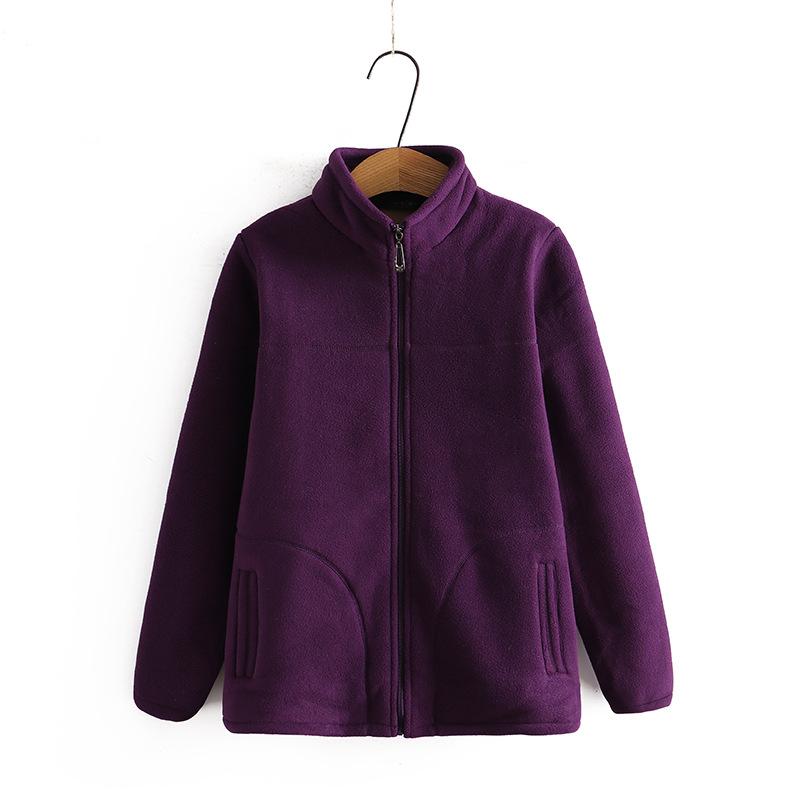 ז'קט פליז פולאר בתוספת קטיפה רפוי במידה גדולה לנשים פליז פליז בגדי סתיו וחורף אביב