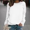 Damen Fleecpullover Langarm Sweatshirt Lässiges Fitness Top