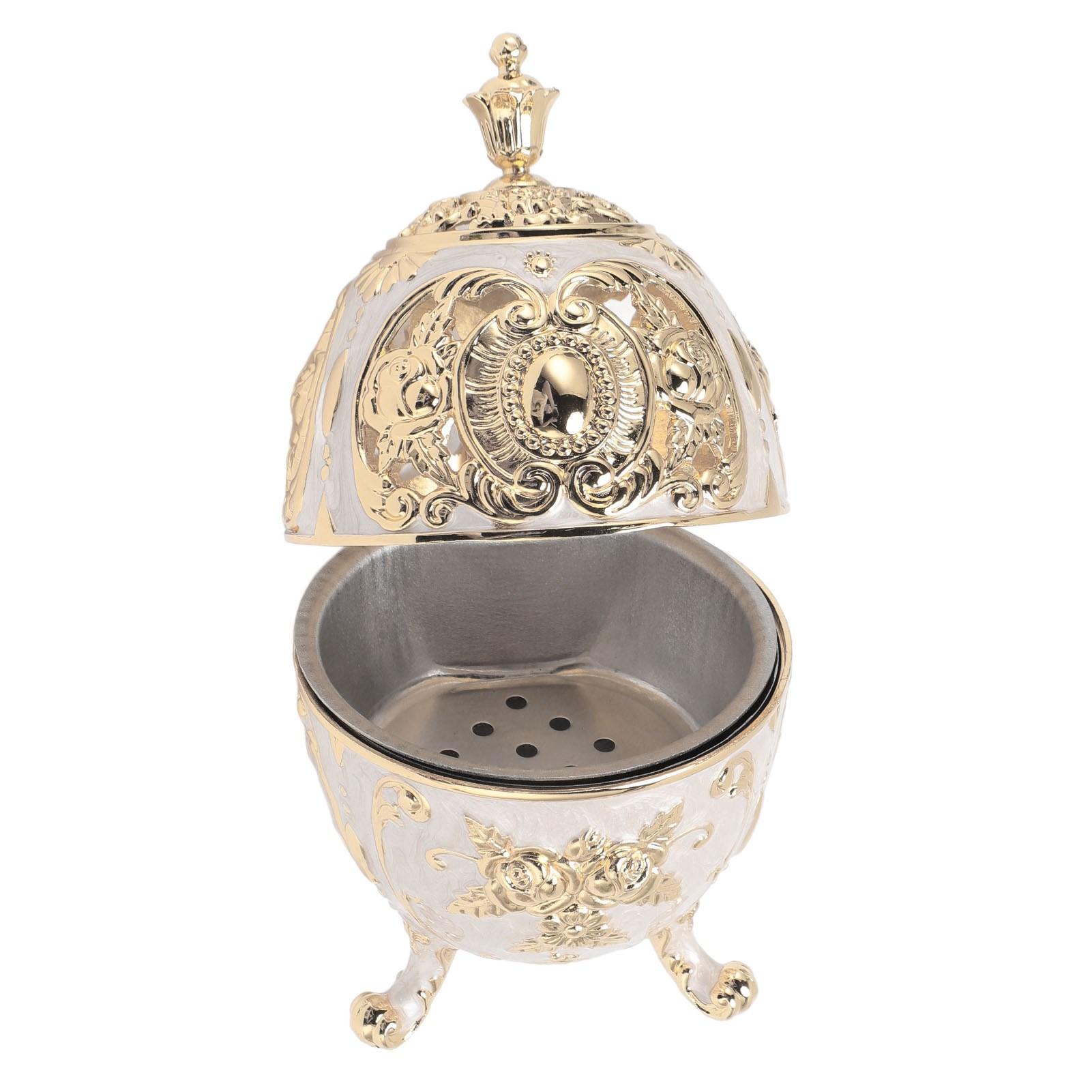 

Курильница из цинкового сплава, винтажная конусная курильница для украшения помещений и дома, красная белый