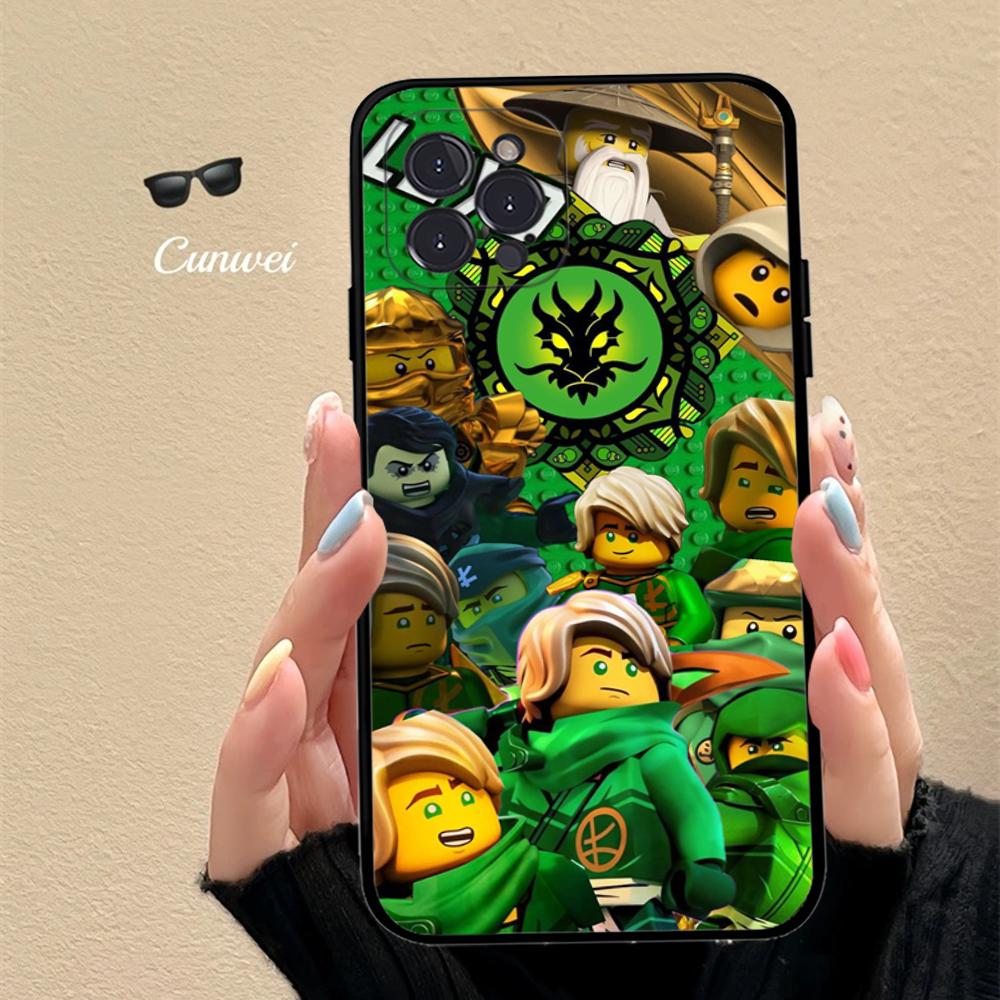 Custodia per Telefono Anime N-NinjagoS Per IPhone 16 15 14 11 12 13 Mini Pro XS Max Cover 6 7 8 Plus X Funda Shell