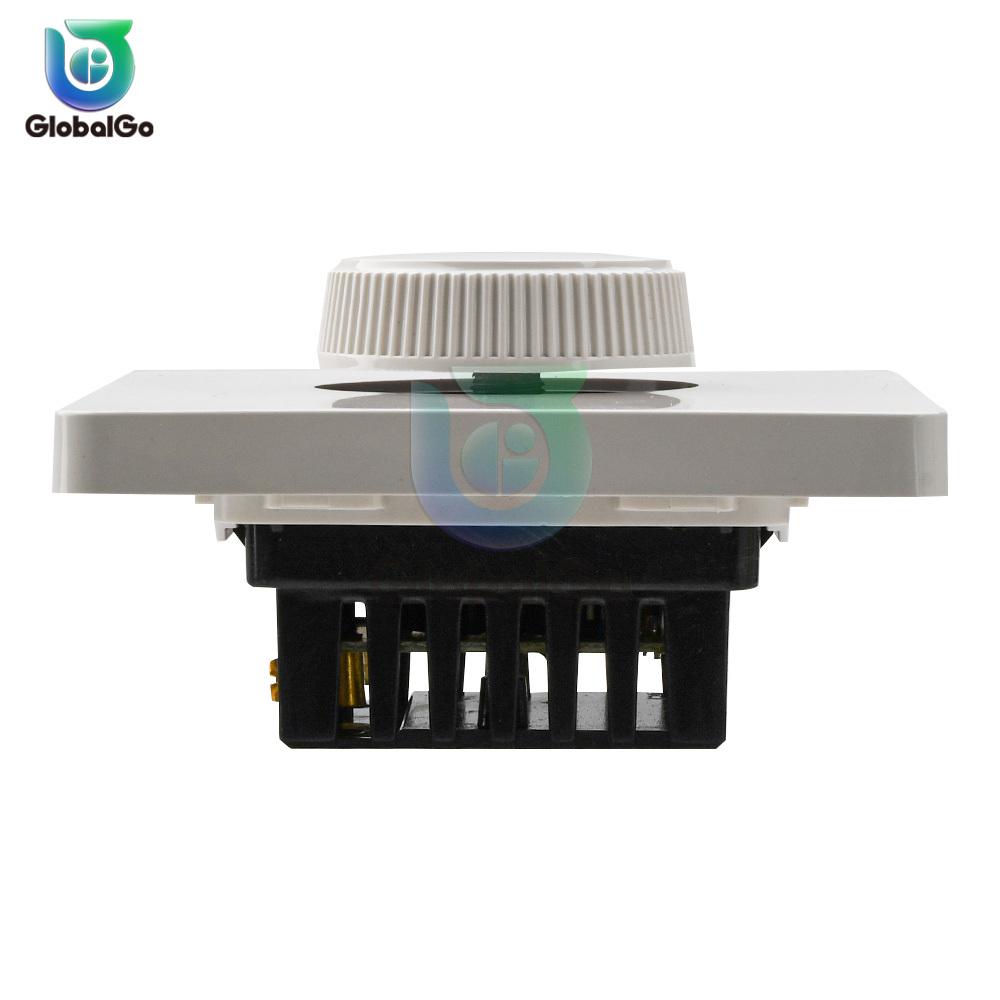 86 Tipi Tavan Vantilatörü Ayarı Kademesiz Hız Kontrol Cihazı Duvar Anahtarı AC 220V 10A 15-300W Dimmer için