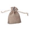Vintage Linen Burlap Packing Pouch with a Drawstring Perfect for Wedding Candies Gift Packing - 50pcs