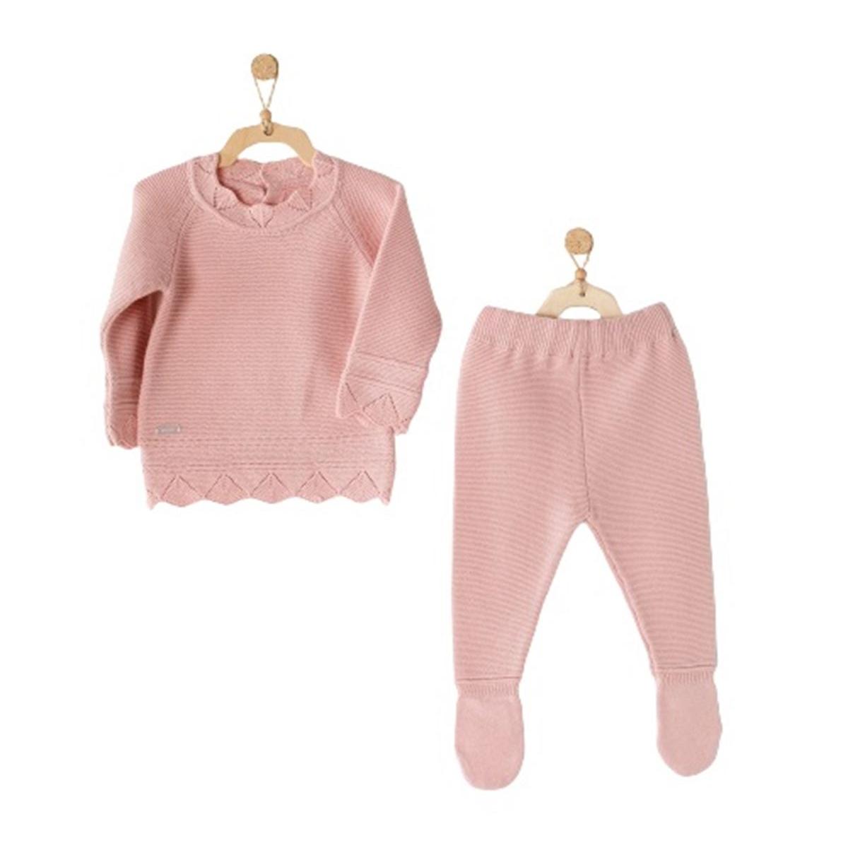

Andywawa AC23201 Knitwear 2L Baby Knitwear Set Pink