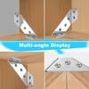 Universal Furniture Corner Connector 90° Right Angle L Brackets  Shelves Cabinets
