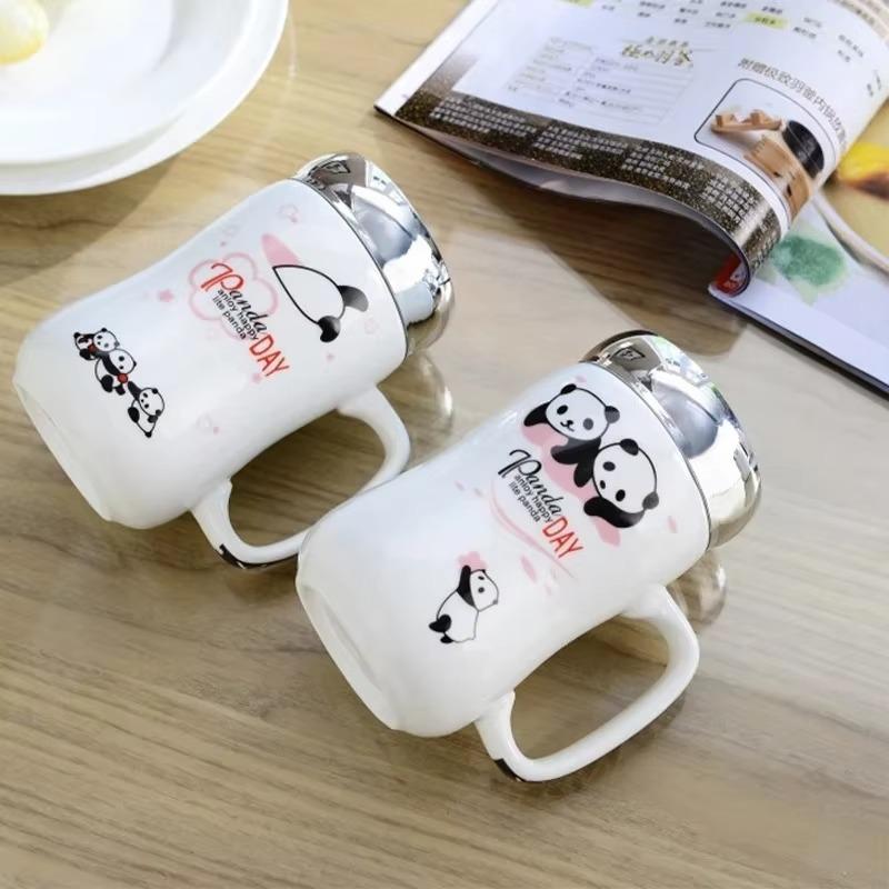 Regali da Mano da Restituire ai Clienti Specchi Regali in Ceramica Tazze d'Acqua Riunioni d'Ufficio Set di Tazze Termiche Loghi