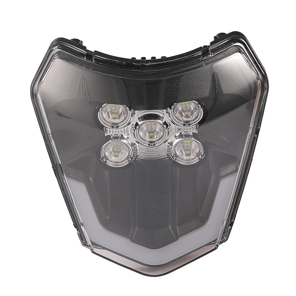 Motorcycle LED Headlight Headlamp Universal Head Light For KTM EXC EXCF SX SXF XC XCF XCW XCFW Dirt Bike Enduro