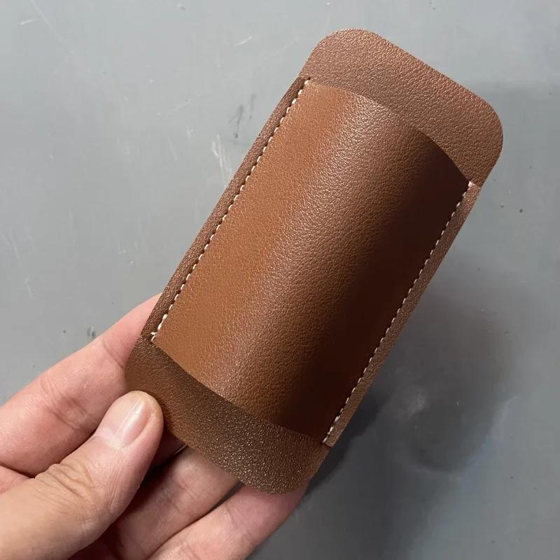 Cowhide Leather Military Folding Edc Knife Sheath 5in Outdoor Camping Survival Folding Knife Storage Tool Home Diy Accessories