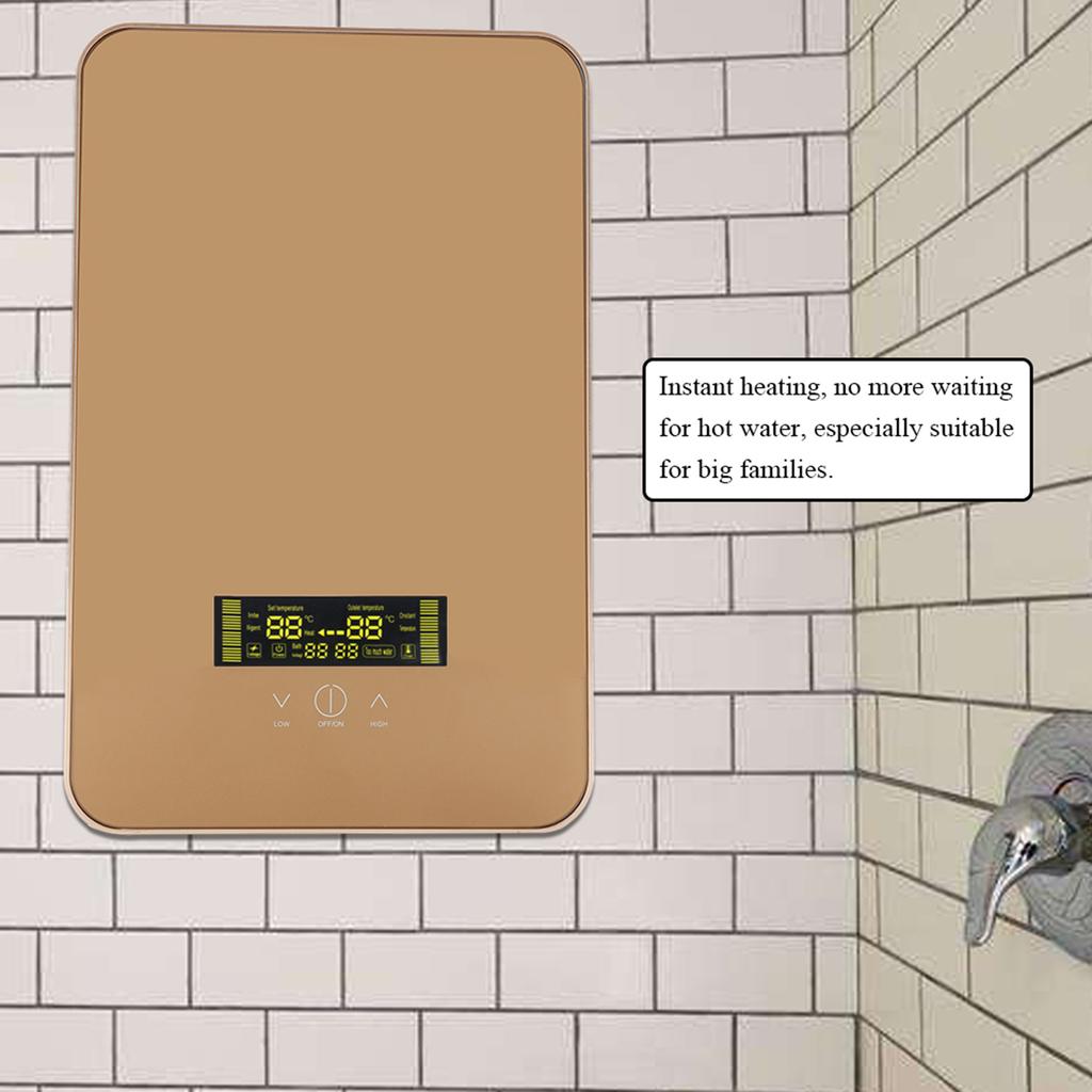 220V 8500W Tankless Instant Electric Hot Water Heater Shower for Home Bathroom