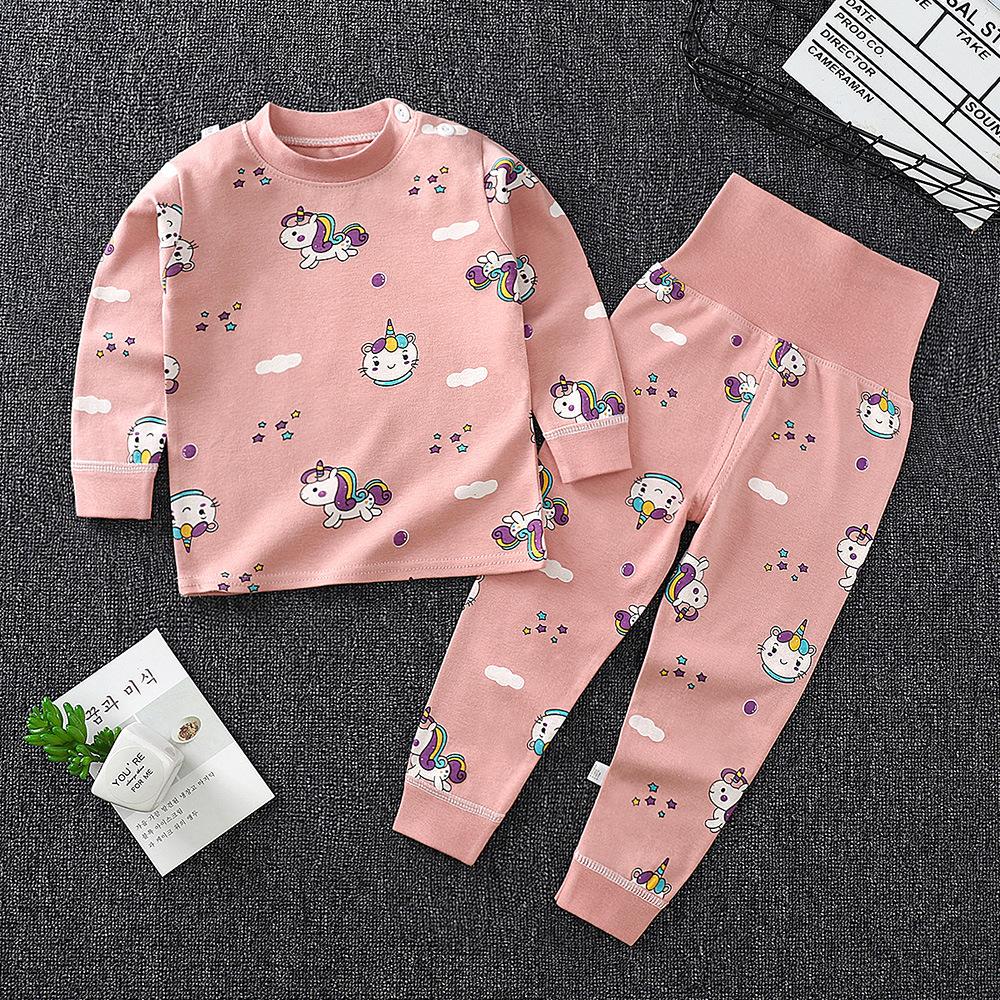 Kinder-Unterwäsche-Sets - Langarm- und Langhosen-Sets Für Jungen, Lässige Pyjama-Sets Für Mädchen Im 2-teiligen Stil