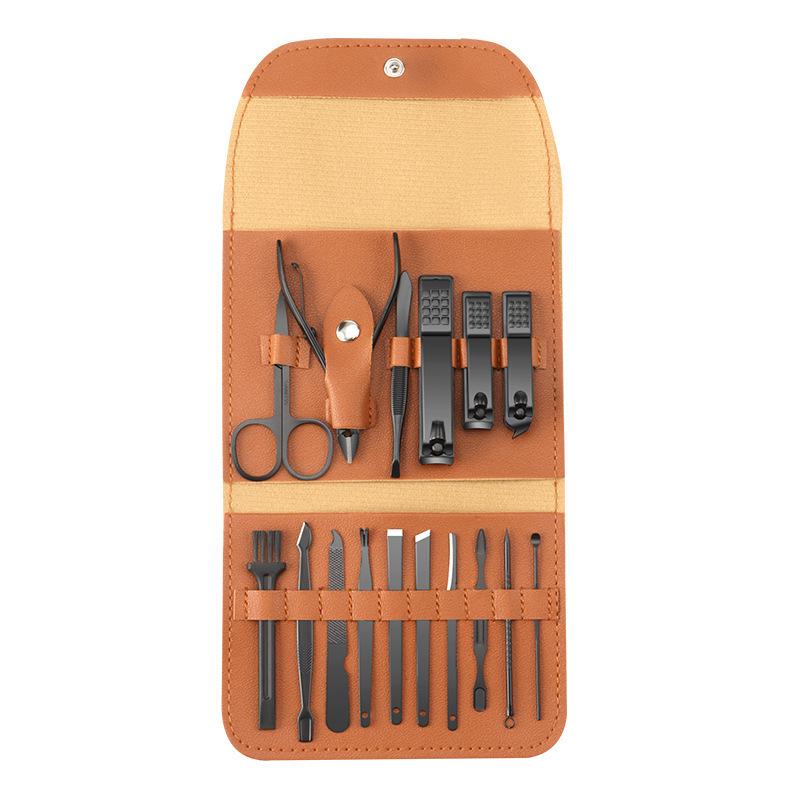 16-Piece Unisex Stainless Steel Manicure & Pedicure Kit
