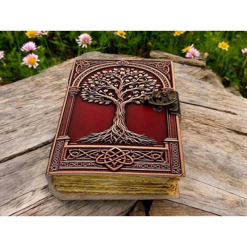 Grimoire Tree of Life Journal Blank Spell Book Zauberbuch Sketchbook