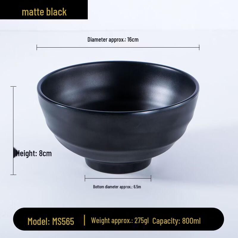 ZISIZ Commercial Melamine Noodle Bowl