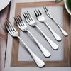 1010 Stainless Steel Long Handle Fork: Ideal for Dining, Cake, Dessert, and Fruit. Customizable with Logo Printing.