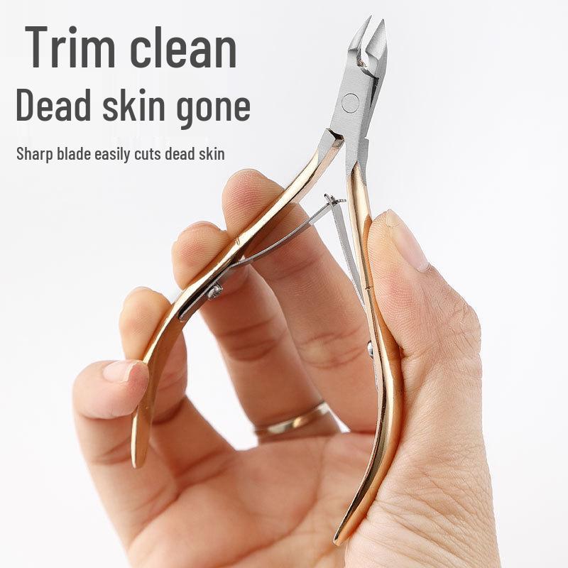 Adler Schnabel Nagelknipser: Pediküre-Schere aus Edelstahl für abgestorbene Haut und Nagelrillenpflege