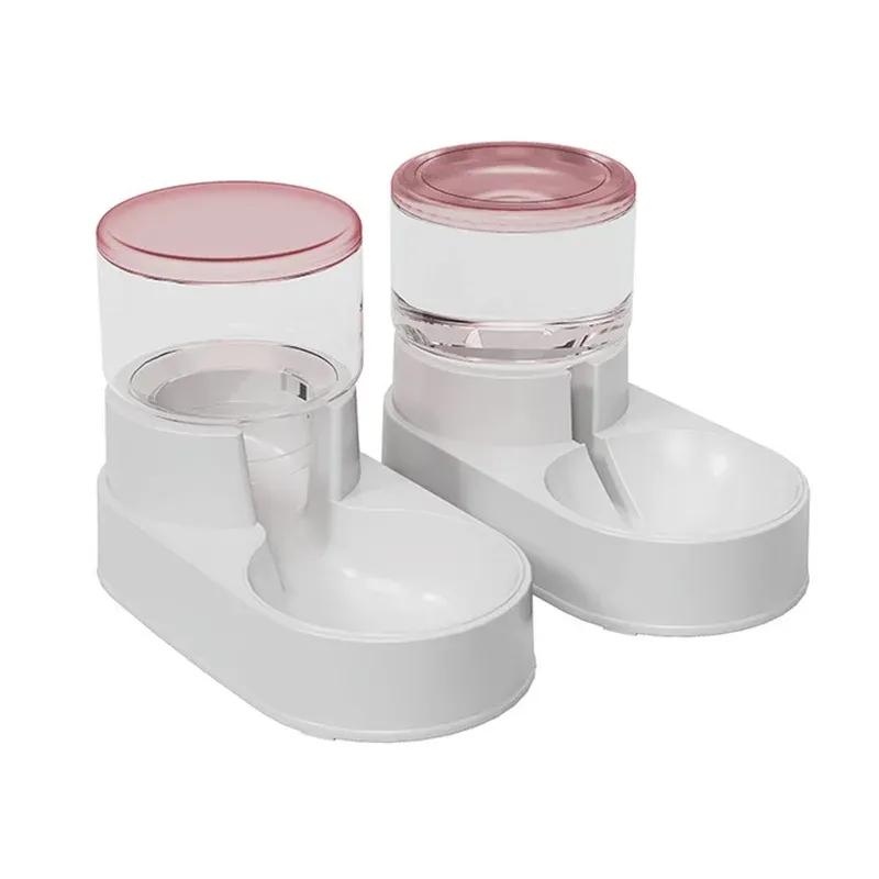 PP Material Pet Feeder Pet Water Fountain Drink Bowl Automatic Pet Feeder Large Cat Dog Food Dispenser