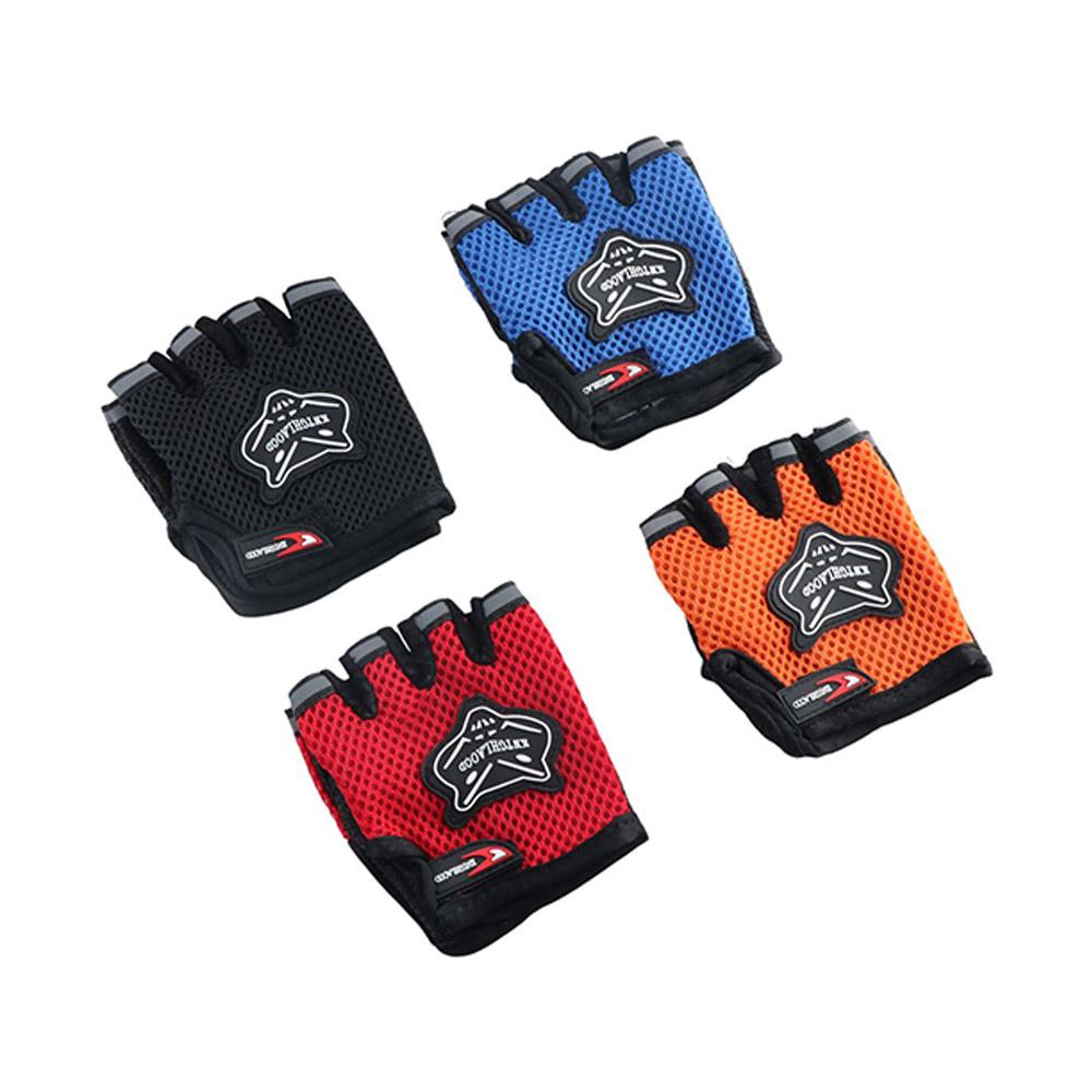 

Glove Outdoor Sports Half Finger Climbing Bodybuilding Riding Gloves Cycling Gloves Bicycle Gloves orange-Adults