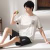 Men's Pajamas Summer Cool Modal Thin Short-sleeved Shorts 1011 New Soft Loungewear Set