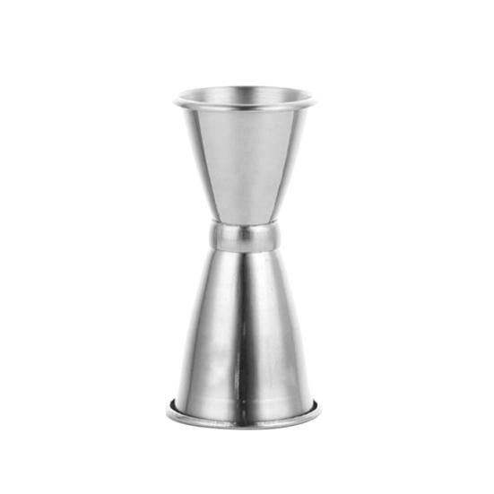 Stainless Steel Double Jigger Shot Glass Cocktail Bartender Mixer Measuring Cup