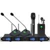 Huidu HD-04 Professional U-Band Wireless Quad Microphone System (CN Version)