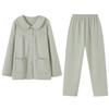 Pajamas Women'S Spring And Autumn Thickened Pure Cotton Long-Sleeved Women'S Autumn And Winter Padded Cotton Can Be Worn Outside Air Cotton