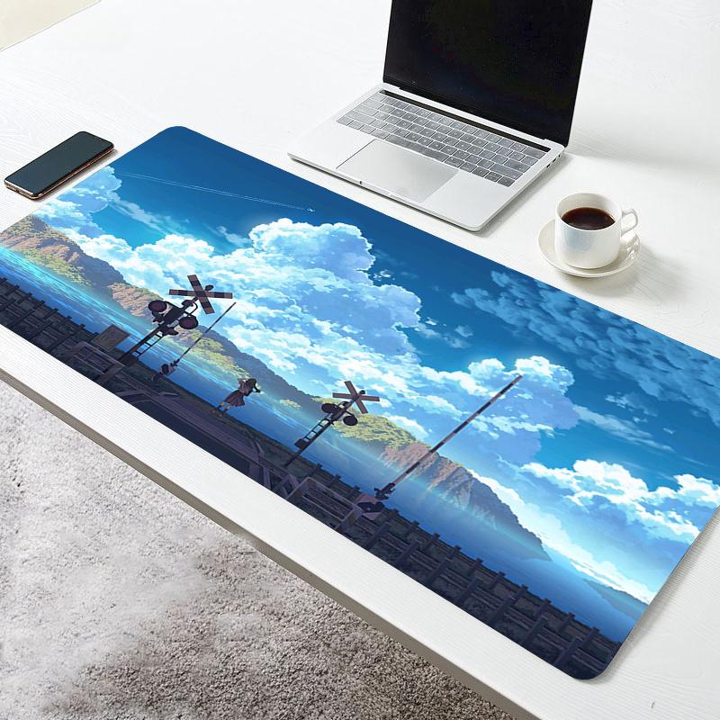 Sky Cloud Mousepad Gaming Accessories Color Computer Laptop Keyboard Pad New Large Nonslip Rubber Carpet Office Blue Mouse Mat