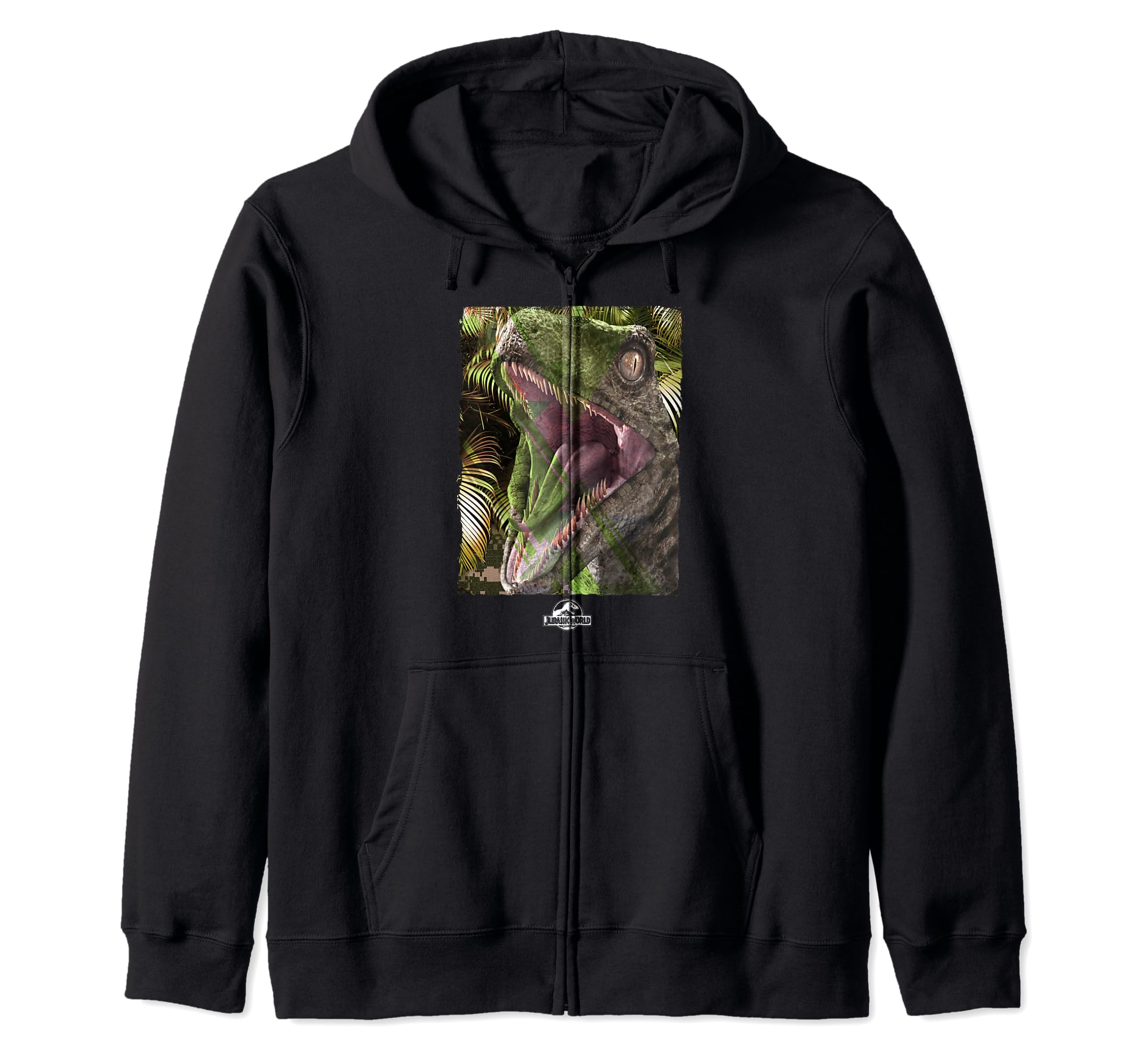 

Jurassic World Raptor Poster zip hoodie