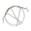 10Pcs Fishing Rigs with Swivels Snaps Beads Fishing Leader Tackle Rigs, Fishing Wire Stainless Steel Wire Traces Leader