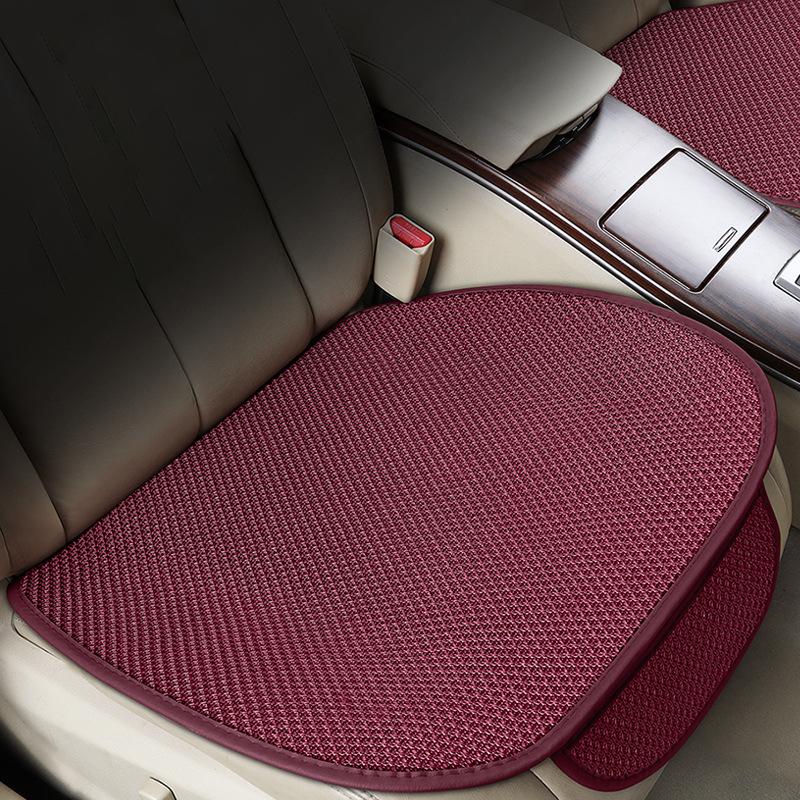 

Летний чехол-подушка для автомобильного сиденья, дышащий ледяной шелк, нескользящий, протектор для автосиденья, подкладка, мужской, женский, универсальный, аксессуары для интерьера автомобиля