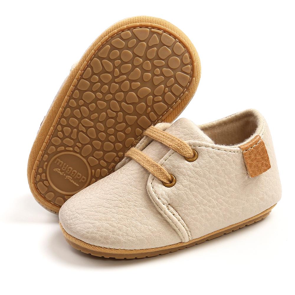 Spring & Autumn Soft Sole Baby Shoes for Boys & Girls - TPR Walker, Little Wave Design, Multiple Colors