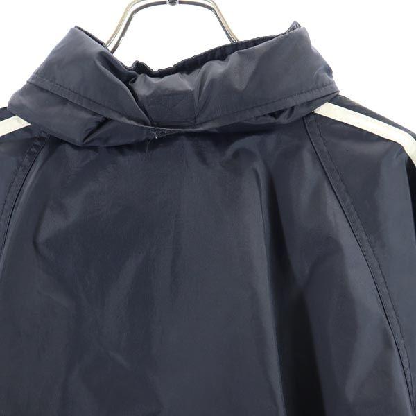 Adidas 90s Old Logo Embroidery Nylon Jacket XL Black Men's Used