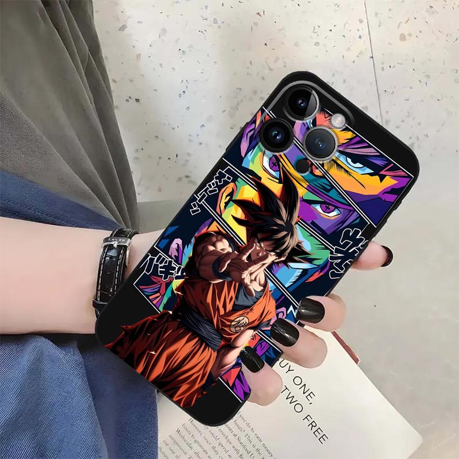 Dragon Ball Son Goku Case for iPhone 13 12 11 17 Pro Max 17Air XS Max XR 15 16 14 Plus 7 8 Black Soft Phone Cover