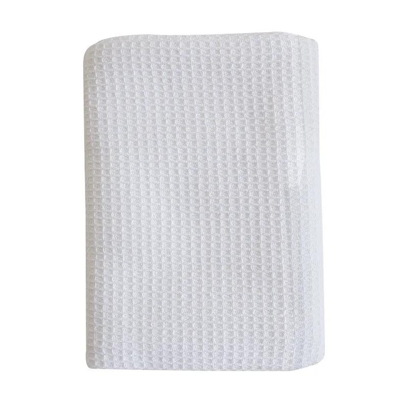 

1Pc 45x65cm Cotton Home Kitchen Solid Color Waffle Tea Towel Cleaning Dishcloth Table Napkin 45x65cm&1pc білий