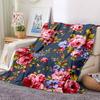 1pc Floral Pattern Blanket Warm, Cozy, And Soft, Suitable for Sofas, Beds, Cars, And Office Use.Perfect for Camping And Travel, Making It a Great Gift