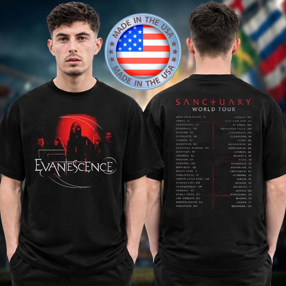 Evanescence 2026 World Tour Two Sided T-Shirt S-5XL L
